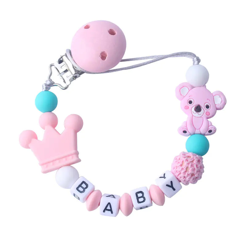 Soothing Silicone Pacifier Clip Chain