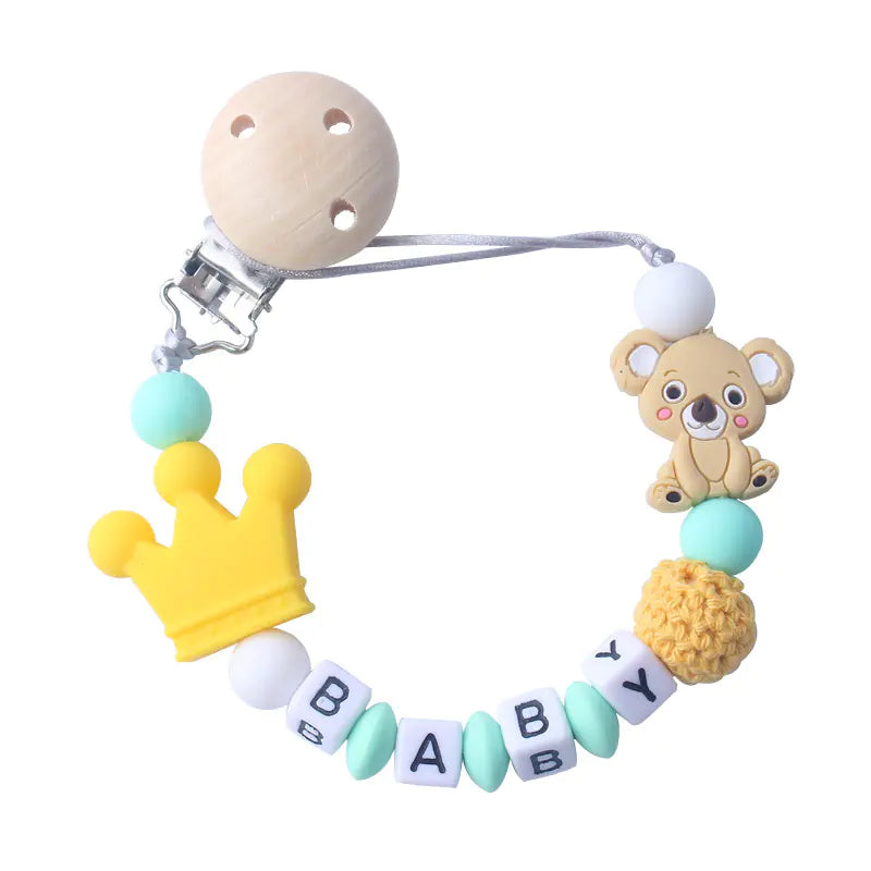 Soothing Silicone Pacifier Clip Chain